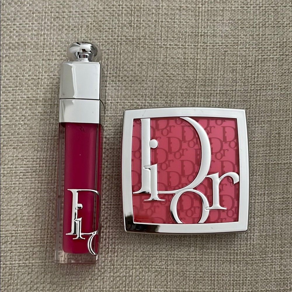 Dior Pink Lip Gloss and Compact Set